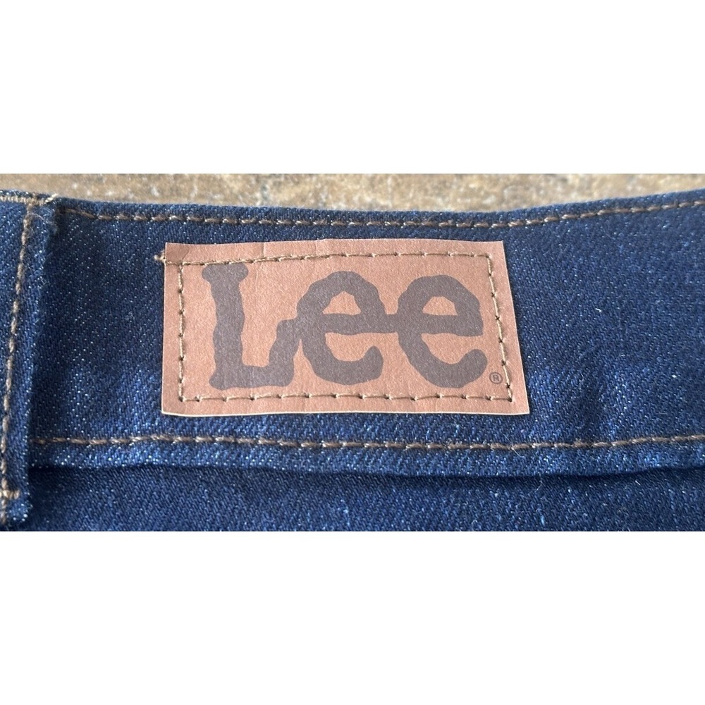 Womens Size 26W Lee Mid Rise Straight Leg Blue Denim Jeans Regular Fit - Picture 8 of 8
